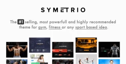Symetrio Gym Fitness WordPress Theme | Health Beauty 4.9.2 GPL Theme