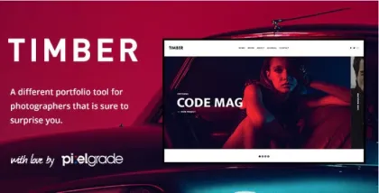TIMBER – An Unusual Photography WordPress Theme 1.9.2 GPL Theme