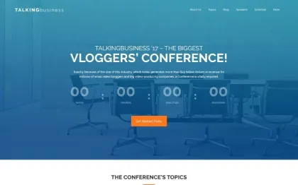 Talking Business Business Coaching Consulting WordPress Theme 1.0.0 GPL Theme