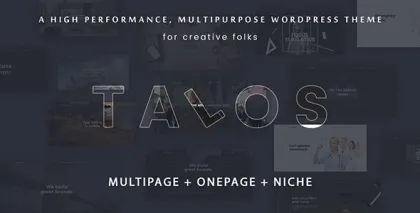 Talos Creative Multipurpose WordPress Theme 1.3.3 GPL Theme