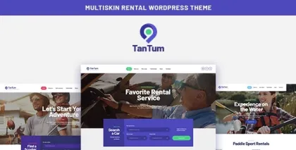 TanTum | Car, Scooter, Boat Bike Rental Services Theme 1.1.10 GPL Theme