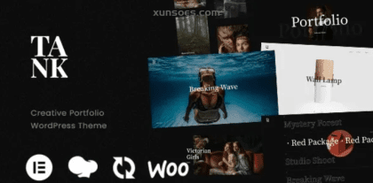 Tank Creative Portfolio Elementor WordPress Theme 1.9 GPL Theme