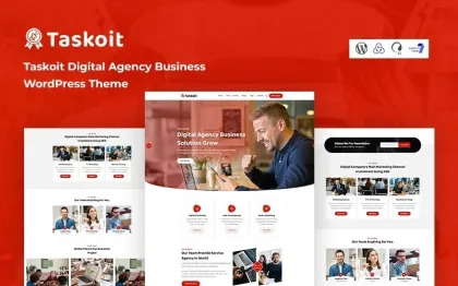 Taskoit Digital Agency Business WordPress Theme 1.0.0 GPL Theme