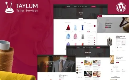 Taylum Stylish Custom Clothing Tailor WordPress Theme 1.0.0 GPL Theme
