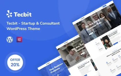 Tecbit Responsive Startup and Consultant WordPress Theme 1.0.1 GPL Theme