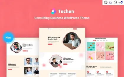 Techen Consulting Business Responsive WordPress Theme 1.0.0 GPL Theme