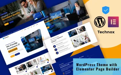 Technox Consulting and IT Business WordPress Elemtntor Theme WordPress Theme 1.0.0 GPL Theme