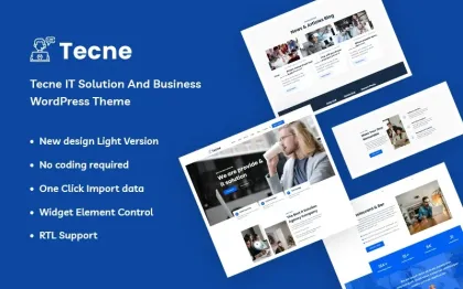 Tecne IT Solution And Business WordPress Theme 1.0.0 GPL Theme