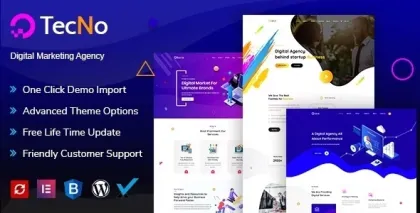 Tecno Creative Agency WordPress Theme 1.2 GPL Theme