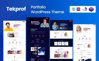 Tekprof Creative Portfolio Elementor WordPress Theme 1.0.0 GPL Theme