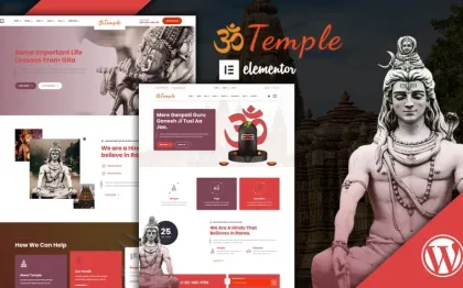 Temple Oriental Shrine Elementor WordPress Theme 1.0.0 GPL Theme