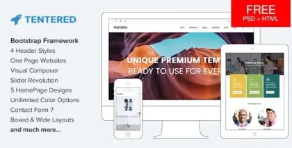 Tentered Multi Purpose WordPress Theme 1.6 GPL Theme