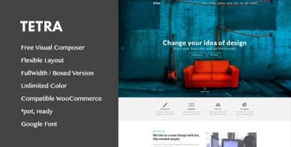 Tetra Digital Marketing Landing Pages WordPress Theme 1.2.1 GPL Theme