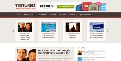 Textured Multipurpose WordPress Blog Theme 1.1.0 GPL Theme