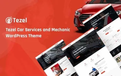 Tezel Car Services and Mechanic WordPress Theme 1.0.0 GPL Theme