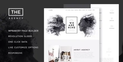 The Agecy Creative One Page Agency Theme 1.9.1 GPL Theme