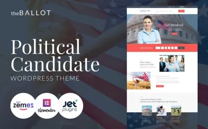 The Ballot Political Candidate WordPress Theme 1.0.1 GPL Theme