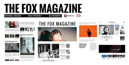The Fox Minimal WordPress Blog Magazine Theme 5.5.4.1 GPL Theme