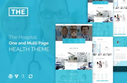 The Hospital One and Multi Page Health Theme 1.8.1 GPL Theme
