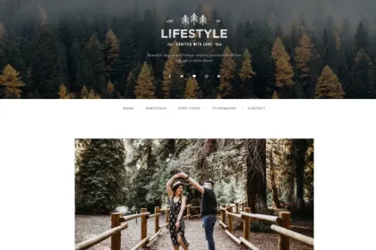 The Lifestyle WordPress Blog Portfolio Theme 1.3.1 GPL Theme