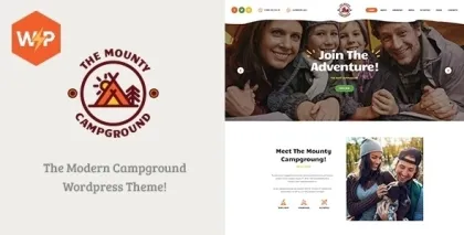The Mounty | Hiking Campground Children Camping WordPress Theme 1.2.9 GPL Theme