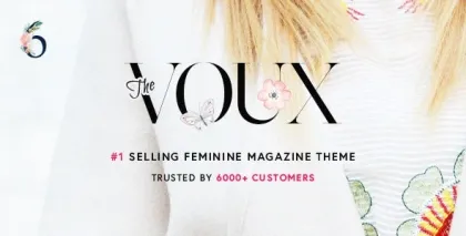 The Voux A Comprehensive Magazine WordPress Theme 6.9.0 GPL Theme