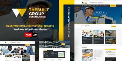 TheBuilt Construction and Architecture WordPress theme 2.6.2 GPL Theme