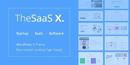 TheSaaS X Responsive SaaS, Startup Business Theme 1.1.5 GPL Theme