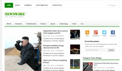 Theme Junkie – Newswire 2.1.1 GPL Theme