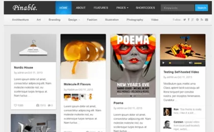 Theme Junkie – Pinable 1.0.6 GPL Theme