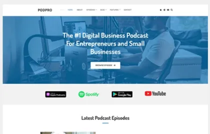 Theme Junkie – PodPro 1.0.0 GPL Theme