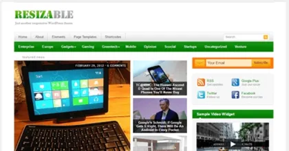 Theme Junkie – Resizable 1.0.6 GPL Theme