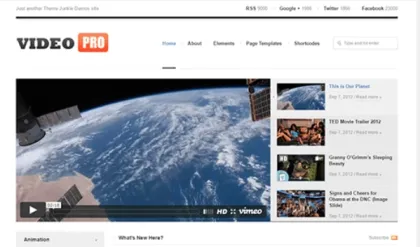 Theme Junkie – VideoPro 1.0.1 GPL Theme