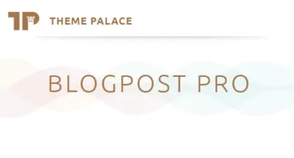 Theme Palace Blogpost Pro 1.0.0 GPL Theme