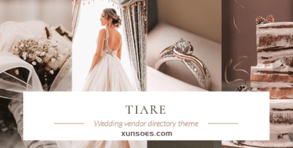 Tiare Wedding Vendor Directory Theme 1.2 GPL Theme