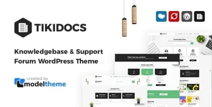 Tikidocs Knowledgebase Support Forum WordPress Theme + RTL 2.1 GPL Theme