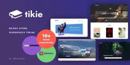 Tikie – Book Store WooCommerce WordPress Theme 1.0.4 GPL Theme