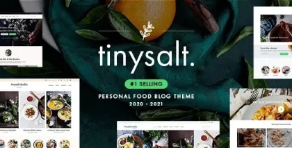 TinySalt Personal Food Blog WordPress Theme 3.5.0 GPL Theme