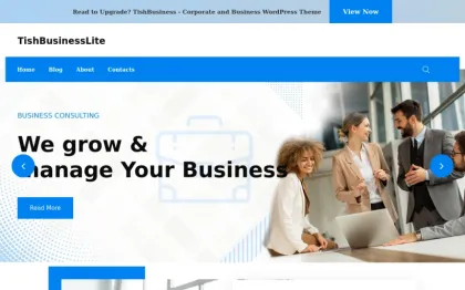 TishBusinessLite Free Corporate and Business WordPress Theme 1.0.0 GPL Theme