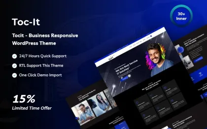 Tocit Business Responsive WordPress Theme 1.0.0 GPL Theme