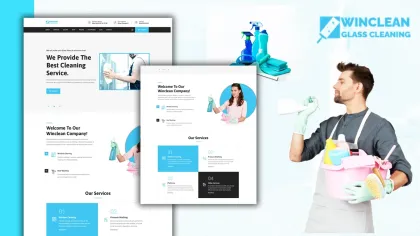Tomaar-Winclean Cleaning Services Landing Page WordPress Theme 1.0.0 GPL Theme