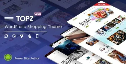 TopZ Top Food Store Sport Fashion Shop WordPress WooCommerce Theme 1.4.11 GPL Theme