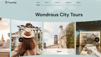 Touriny – the Best Travel Agency WordPress Theme for your Website 1.1.2 GPL Theme
