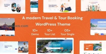 Tourio Travel Tour Booking WordPress Theme 1.0.2 GPL Theme