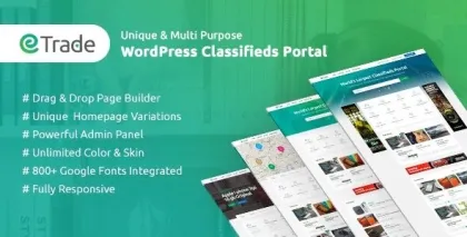Trade Modern Classified Ads WordPress Theme 3.3.6 GPL Theme