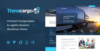 Transcargo Transportation WordPress Theme for Logistics 2.9 GPL Theme