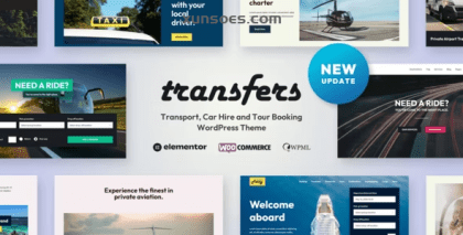 Transfers Transport and Car Hire WordPress Theme 2.01 GPL Theme