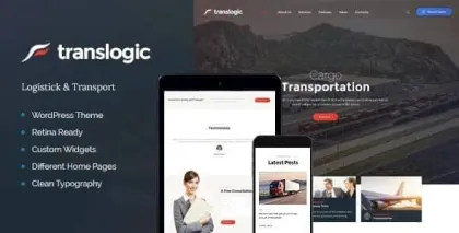 Translogic | Logistics Shipment Transportation WordPress Theme 1.2.1 GPL Theme