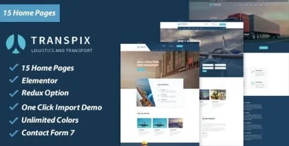Transpix Logistics Warehouse WordPress Theme 1.0.0 GPL Theme