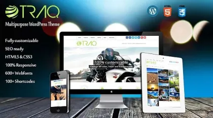 Traq – Multipurpose WordPress Theme 1.03 GPL Theme